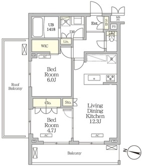ミレーネ滝野川の間取図
