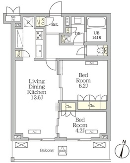 ミレーネ滝野川の間取図