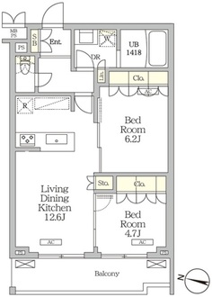 ミレーネ滝野川の間取図