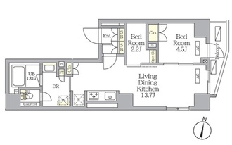 ＮＯＧＡＴＡ　ＲＥＳＩＤＥＮＣＥの間取図