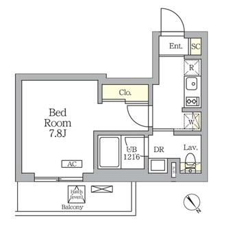 グランパーク千駄ヶ谷レジデンスの間取図