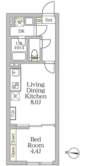 Ａｇｌａｉａ　新宿西落合の間取図