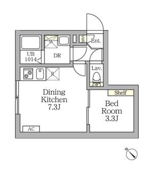 Ａｇｌａｉａ　新宿横寺町の間取図