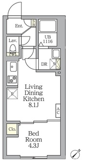 Ａｇｌａｉａ　新宿横寺町の間取図
