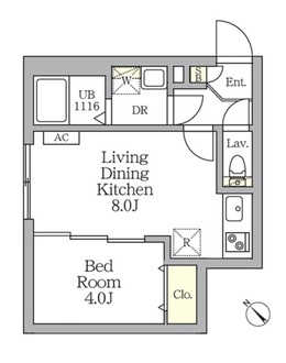 Ａｇｌａｉａ　新宿横寺町の間取図