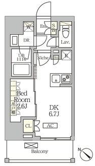 ＡＲＫＭＡＲＫ大塚の間取図