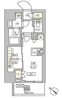 ＡＲＫＭＡＲＫ大塚の間取図