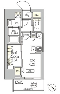 ＡＲＫＭＡＲＫ大塚の間取図