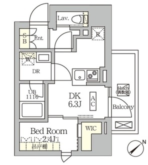 ＡＲＫＭＡＲＫ大塚の間取図