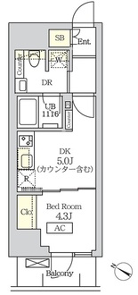 コスモグラシア新宿西早稲田の間取図