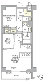 ＡＩＦＬＡＴ明大前の間取図