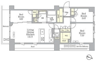 ＡＩＦＬＡＴ明大前の間取図