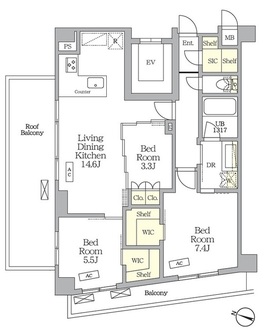 ＡＩＦＬＡＴ明大前の間取図