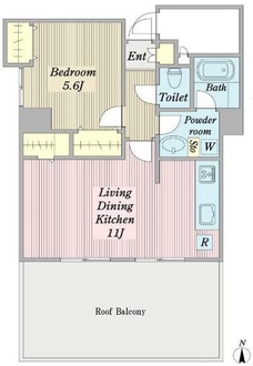 ヒューリック新御徒町の間取図