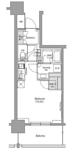 ザ・パークハビオ堂島の間取図