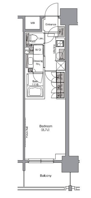ザ・パークハビオ堂島の間取図