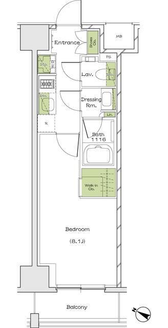 ザ・パークハビオ塚本の間取図