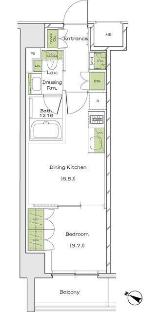 ザ・パークハビオ塚本の間取図