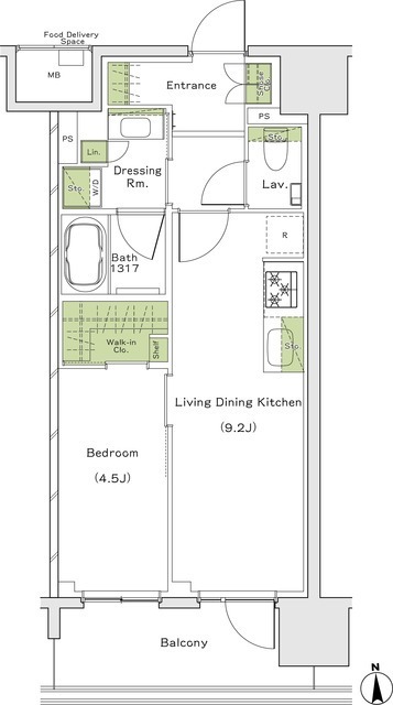 ザ・パークハビオ都島フロントの間取図