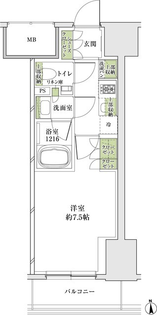 ザ・パークハビオ同心プレイスの間取図