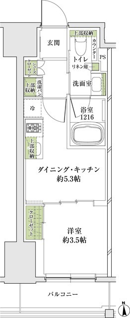 ザ・パークハビオ同心プレイスの間取図