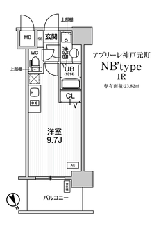 アプリーレ神戸元町の間取図