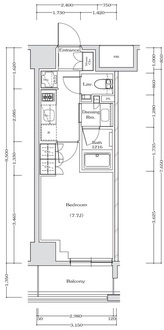 ザ・パークハビオ江坂公園の間取図