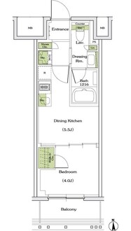 ザ・パークハビオ同心の間取図
