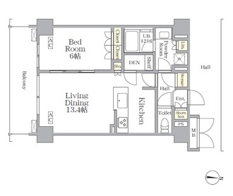 ＴＨＥ　ＭＵＴＵＡＬ　江坂の間取図
