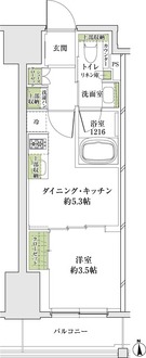 ザ・パークハビオ同心プレイスの間取図