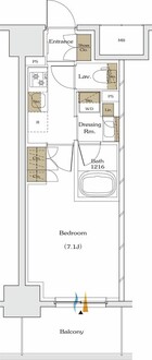 ザ・パークハビオ谷町六丁目テラスの間取図
