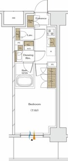 ザ・パークハビオ谷町六丁目テラスの間取図
