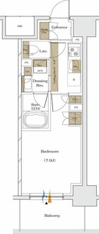 ザ・パークハビオ谷町六丁目テラスの間取図