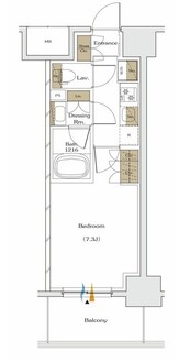 ザ・パークハビオ谷町六丁目テラスの間取図