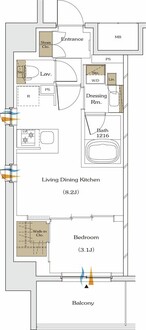 ザ・パークハビオ谷町六丁目テラスの間取図