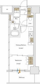 ザ・パークハビオ谷町六丁目テラスの間取図
