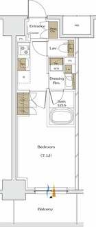 ザ・パークハビオ谷町六丁目テラスの間取図
