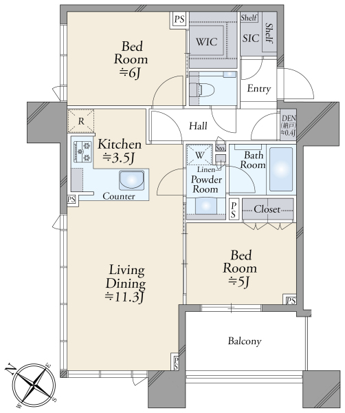 グランドミレーニアの間取図