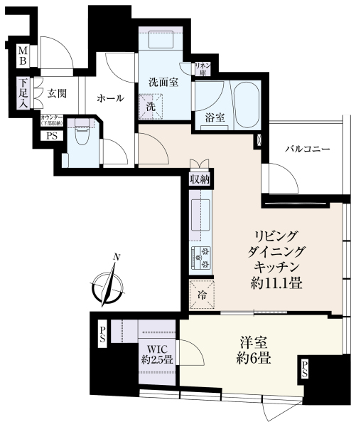 パークホームズ南池袋の間取図