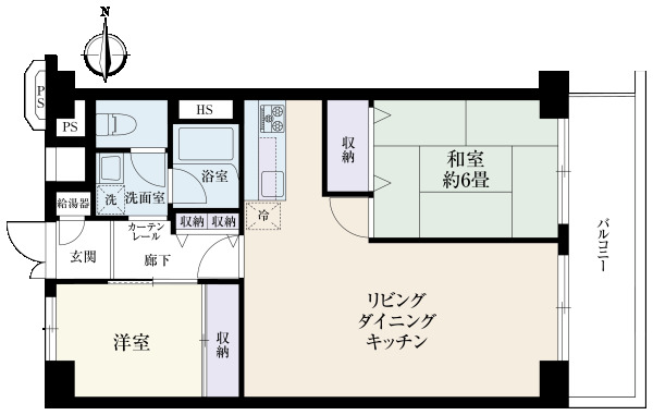 青木橋スカイハイツの間取図