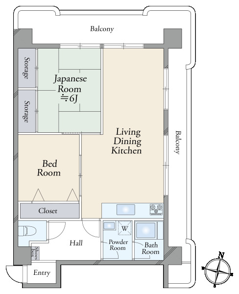 サンライフマンションの間取図