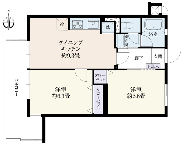 南大泉ヴィクトリアハイツの間取図
