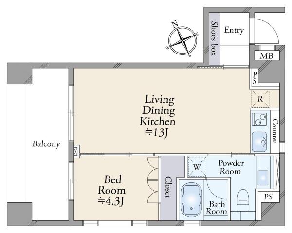 コムロンド吉祥寺の間取図