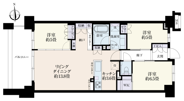 Ｂｒｉｌｌｉａ　Ｃｉｔｙ三鷹の間取図