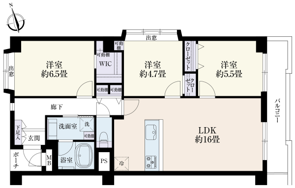 藤和南神大寺コープの間取図