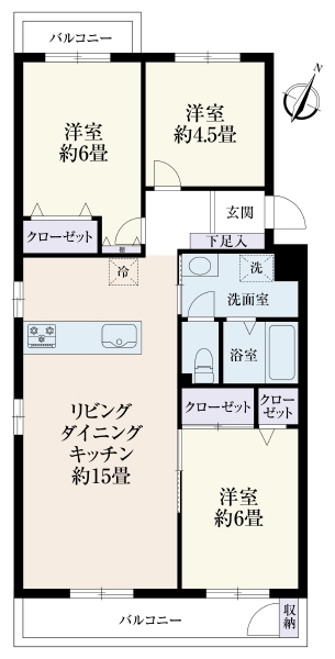 シーサイド鵠沼の間取図