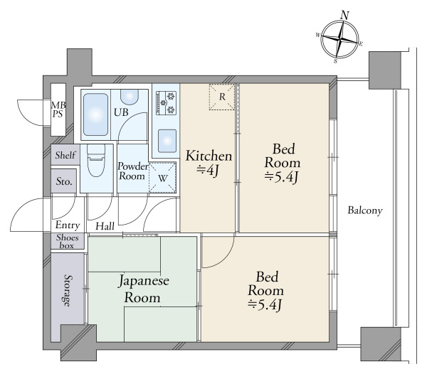 ライオンズマンション千葉県庁前の間取図