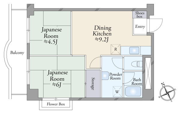 東カングランドマンション第2松戸の間取図
