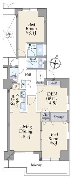 グリーンパーク新綾瀬の間取図