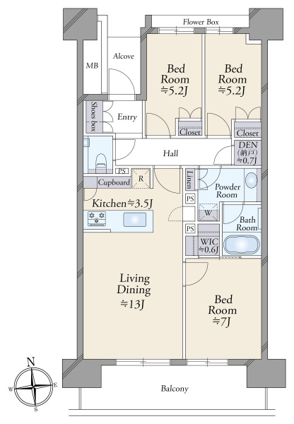 HARUMI FLAG PARK VILLAGEの間取図